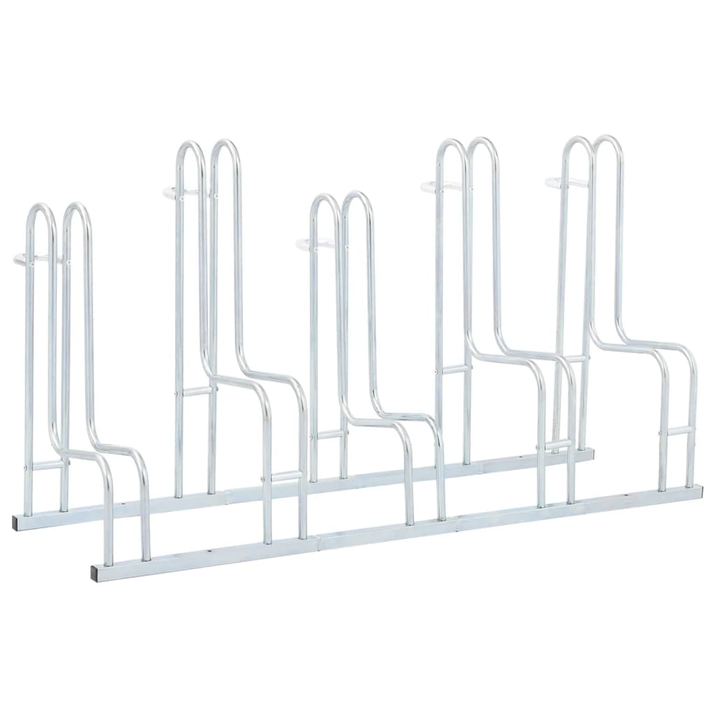 VidaXL Fietsenstandaard voor 5 fietsen vrijstaand gegalvaniseerd staal