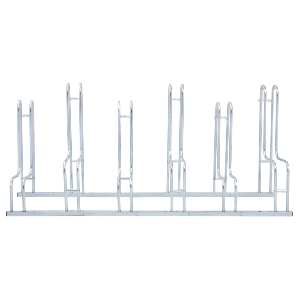 VidaXL Fietsenstandaard voor 6 fietsen vrijstaand gegalvaniseerd staal