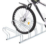 VidaXL Fahrradständer für 5 Fahrräder, freistehend aus verzinktem Stahl