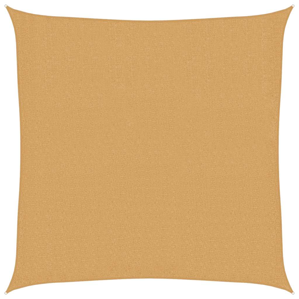Vidaxl zonnezeil 160 g m² vierkant 2,5x2,5 m hdpe zandkleurig
