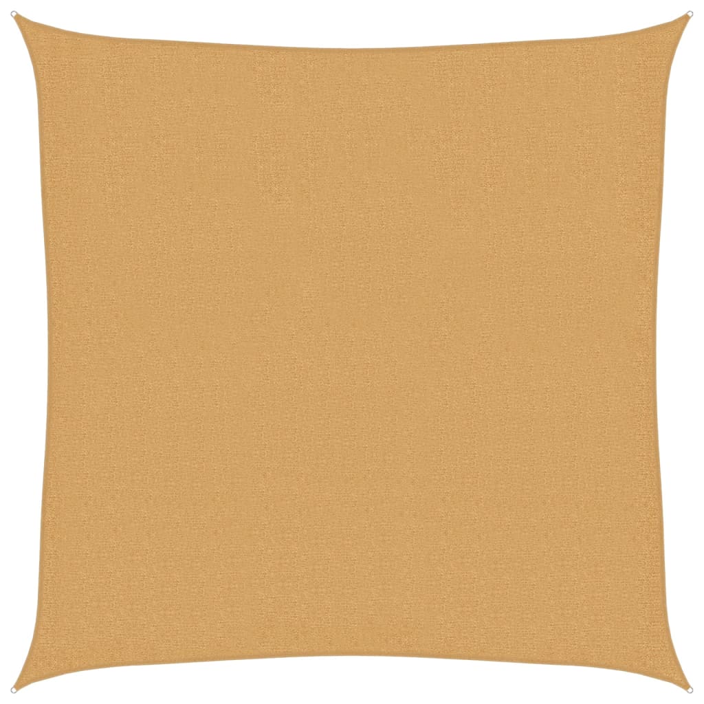 Vidaxl Sonnensegel 160 g m² quadratisch 3,6x3,6 m HDPE sandfarben