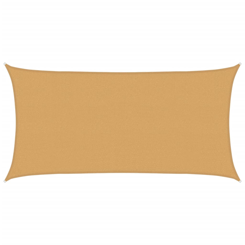 Vidaxl Sonnensegel 160 g m² rechteckig 2,5x4,5 m HDPE sandfarben