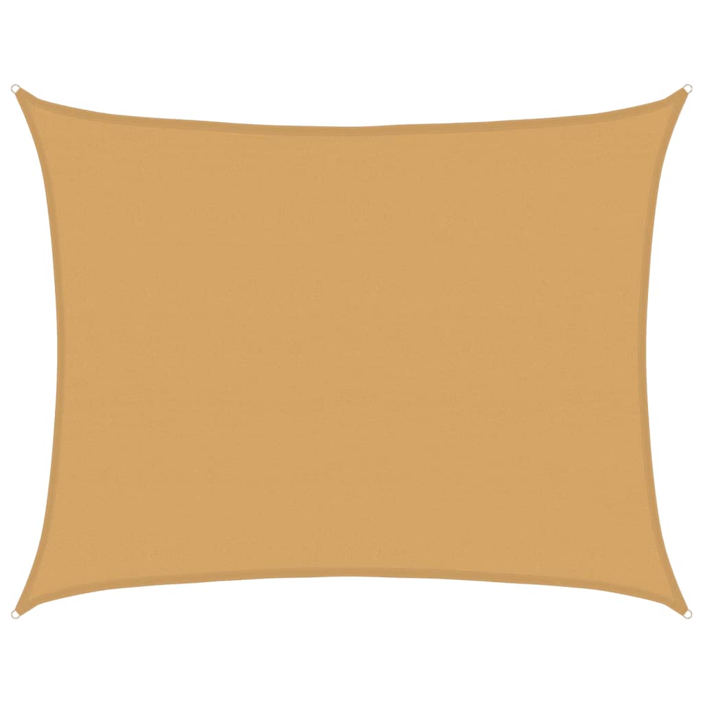 Vidaxl Sonnensegel 160 g m² rechteckig 6x7 m HDPE sandfarben