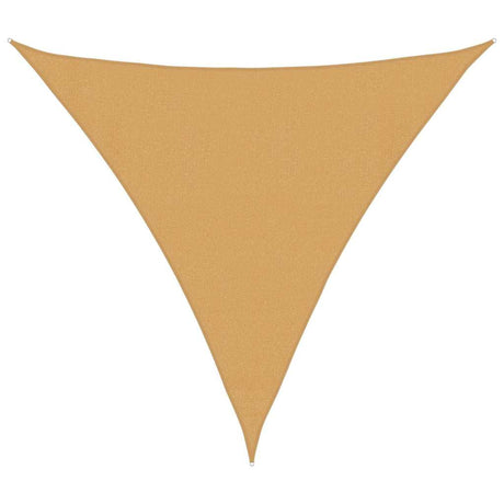 Vidaxl Sonnensegel 160 g m² dreieckig 3,6x3,6x3,6 m HDPE sandfarben