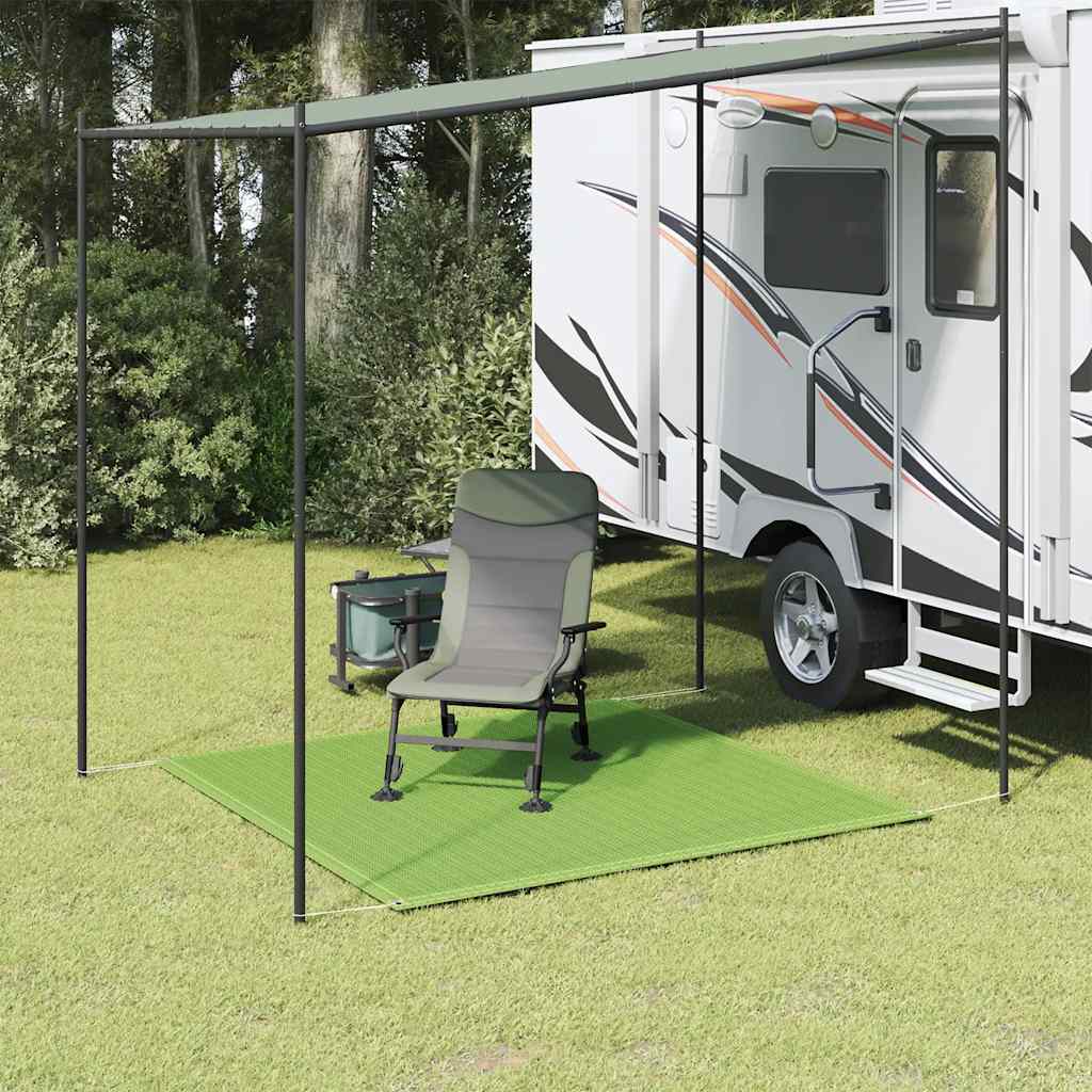 VidaXL Zeltteppich 200x200 cm HDPE hellgrün