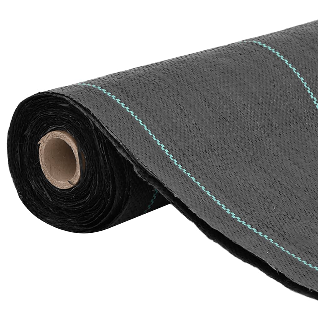 Vidaxl Carrot tissu 1,5x150 m polypropène noir