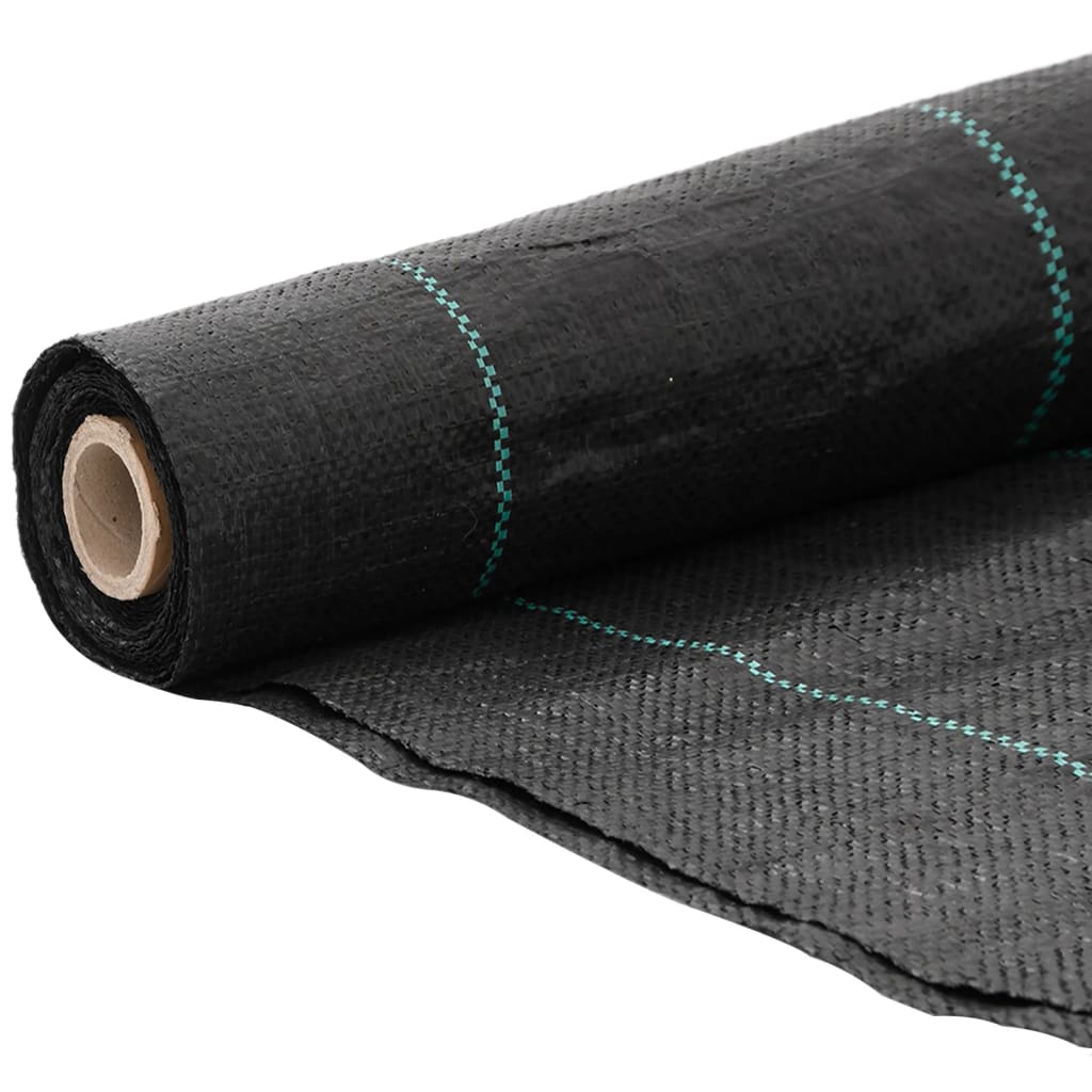 VidaXL Wurzeltuch 4x5 m Polypropylen schwarz