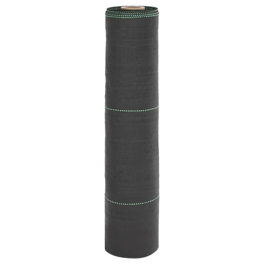 Vidaxl Carrot tissu 0,5x150 m polypropène noir