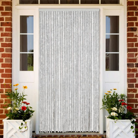 Vidaxx Fliegenvorhang 118x220 cm Chenille grau