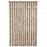 Vidaxx Fliegenvorhang 118x220 cm Chenille Dunkelbraun und Beige