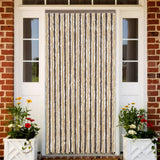 Vidaxx Fliegenvorhang 118x220 cm Chenille Dunkelbraun und Beige