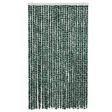 Vidaxx Fliegenvorhang 118x220 cm Chenille grün und weiß