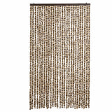 Vidaxx Fliegenvorhang 118x220 cm Chenille Beige und Braun