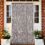 Vidaxx Fliegenvorhang 118x220 cm Chenille braun und weiß