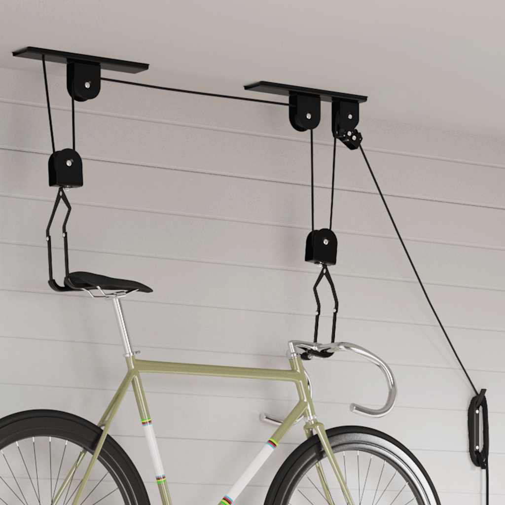 VidaXL Fahrradlifter mit Deckenmontage 2 Stück 20 kg