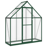 Vidaxx Gartengewächshaus mit Grundgestell 169x58x195 cm Aluminium grün