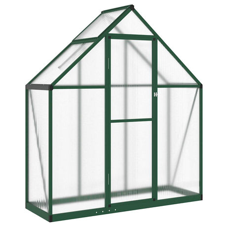 Vidaxx Gartengewächshaus mit Grundgestell 169x58x195 cm Aluminium grün