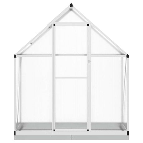 Vidaxxl Gartengewächshaus mit Grundgestell 169x58x202 cm Aluminium silberfarben