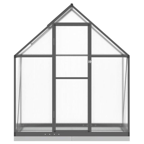 Vidaxx Gartengewächshaus mit Grundgestell 169x58x202 cm Aluminium Anthrazit