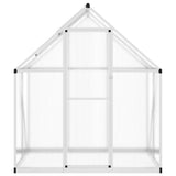 Vidaxxl Gartengewächshaus mit Grundgestell 169x114x195 cm Aluminium silberfarben