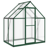 Vidaxx Gartengewächshaus mit Grundgestell 169x114x195 cm Aluminium grün
