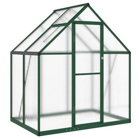 Vidaxx Gartengewächshaus mit Grundgestell 169x114x195 cm Aluminium grün
