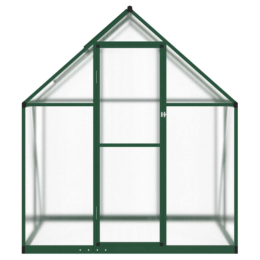 Vidaxx Gartengewächshaus mit Grundgestell 169x114x195 cm Aluminium grün