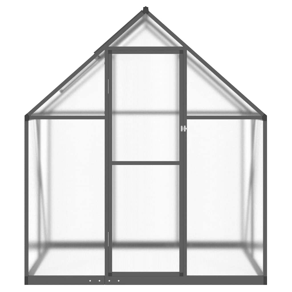 Vidaxx Gartengewächshaus mit Grundrahmen 169x114x195 cm, Farbe Aluminium Anthrazit