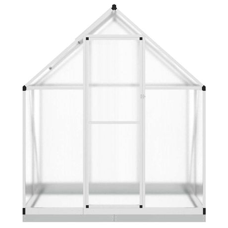 Vidaxxl Gartengewächshaus mit Grundgestell 169x114x202 cm Aluminium silberfarben