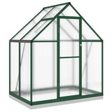 Vidaxx Gartengewächshaus mit Grundgestell 169x114x202 cm Aluminium grün
