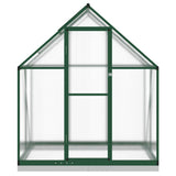Vidaxx Gartengewächshaus mit Grundgestell 169x114x202 cm Aluminium grün