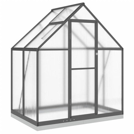 Vidaxx Gartengewächshaus mit Grundrahmen 169x114x202 cm, Farbe Aluminium Anthrazit