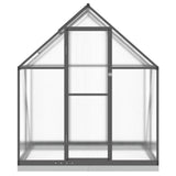 Vidaxx Gartengewächshaus mit Grundrahmen 169x114x202 cm, Farbe Aluminium Anthrazit