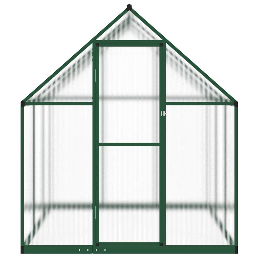 Vidaxx Gartengewächshaus mit Grundgestell 169x169x195 cm Aluminium grün