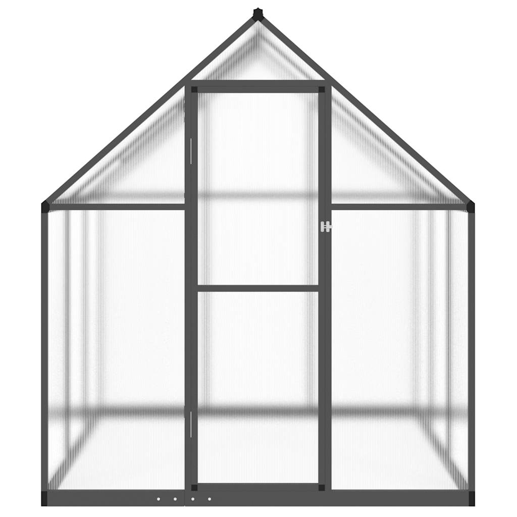 Vidaxx Gartengewächshaus mit Grundrahmen 169x169x195 cm, Farbe Aluminium Anthrazit