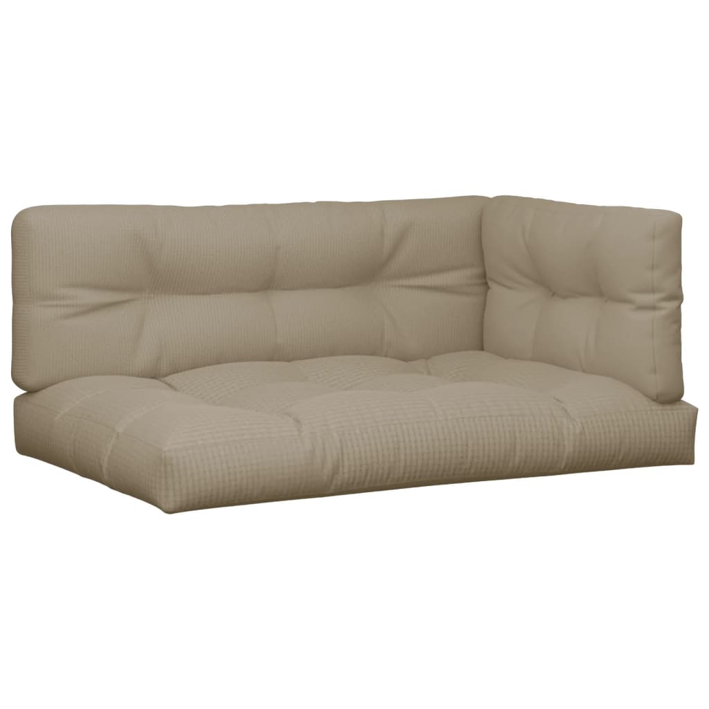 VidaXL Palettenkissen 5 Stück Stoff Taupe