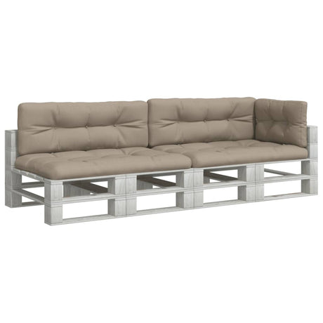 VidaXL Palettenkissen 5 Stück Stoff Taupe