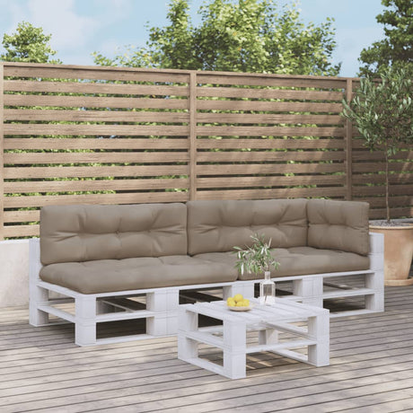 VidaXL Palettenkissen 5 Stück Stoff Taupe