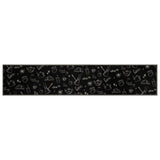 Vidaxx Küchenmatte waschbarer Morgendruck 60x300 cm samtschwarz