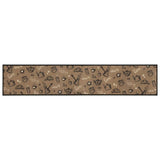 Vidaxx Küchenmatte waschbarer Morgendruck 60x300 cm samtbraun
