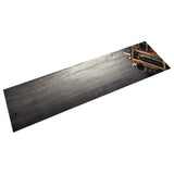 Vidaxx Küchenmatte waschbarer Weinflaschendruck 60x300 cm Samt