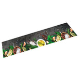 Vidaxx Küchenmatte waschbarer Kräuterdruck 60x300 cm Samt
