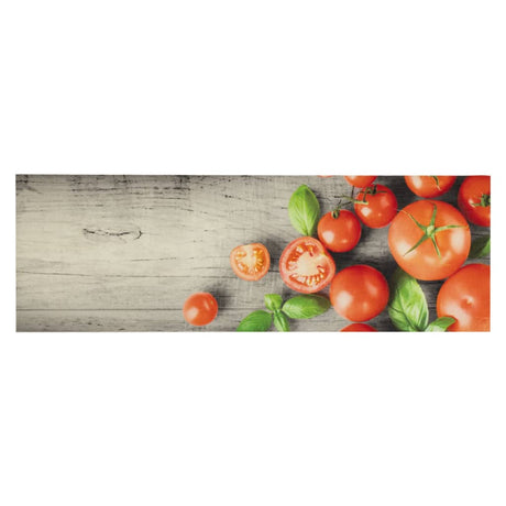 Vidaxx Küchenmatte waschbarer Tomatendruck 60x180 cm Samt
