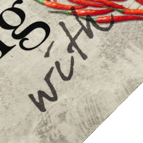 Vidaxx Küchenmatte waschbar Pfeffertext 45x150 cm Samt