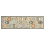 Vidaxx Küchenmatte, waschbar, Sechseck-Pastelldruck, 45 x 150 cm, Samt