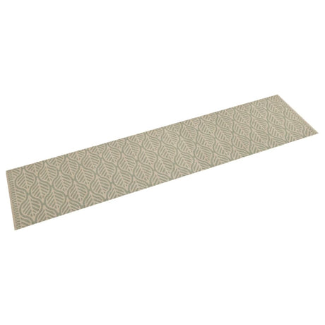 Vidaxx Küchenmatte waschbarer Blattdruck 60x300 cm Samt
