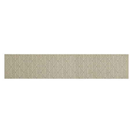 Vidaxx Küchenmatte waschbarer Blattdruck 60x300 cm Samt