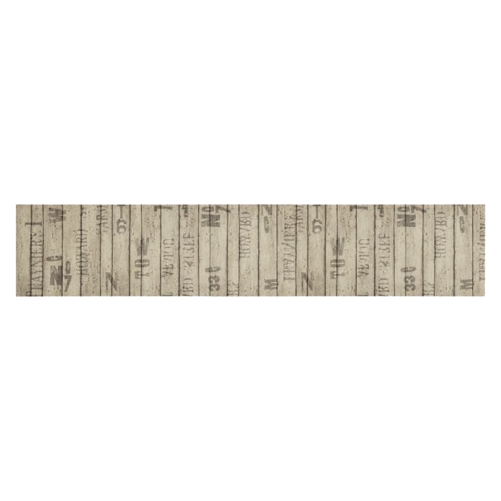 Vidaxx Küchenmatte waschbarer Zaundruck 60x300 cm Samt