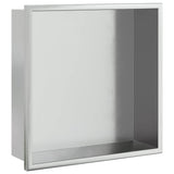 Vidaxx Duschnische 32x32x9 cm Edelstahl silber gebürstet