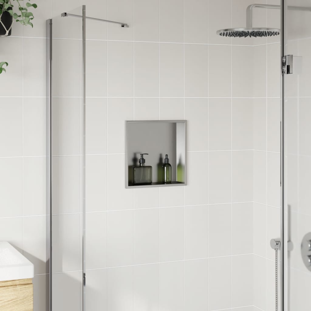 Vidaxl Shower 32x32x9 cm ze stali nierdzewnej szczotkowane srebrne w kolorze